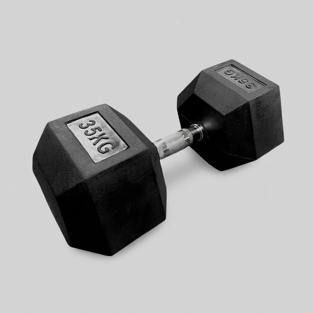Rubber Hexagon Dumbbells - view 15