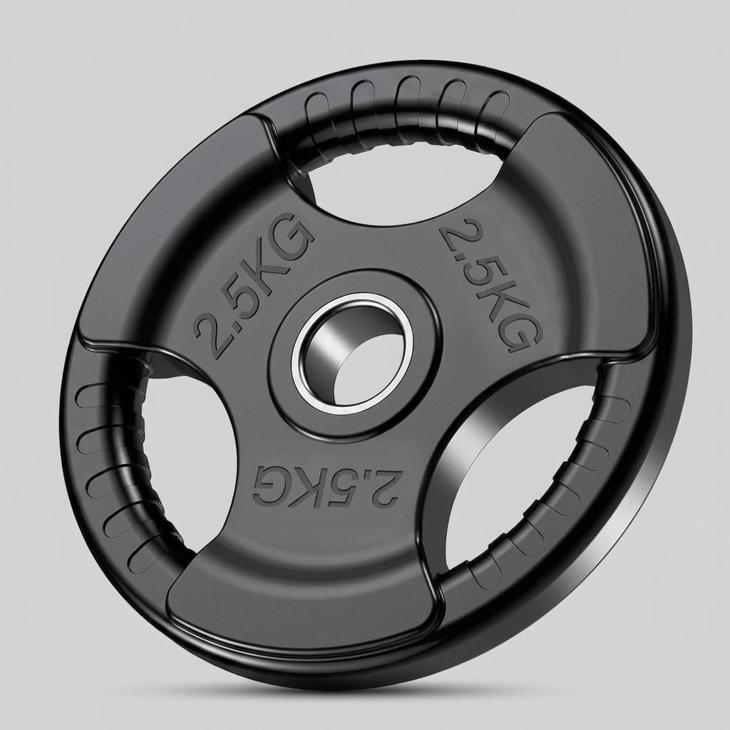 Rubber Olympic Tri-Grip Plates