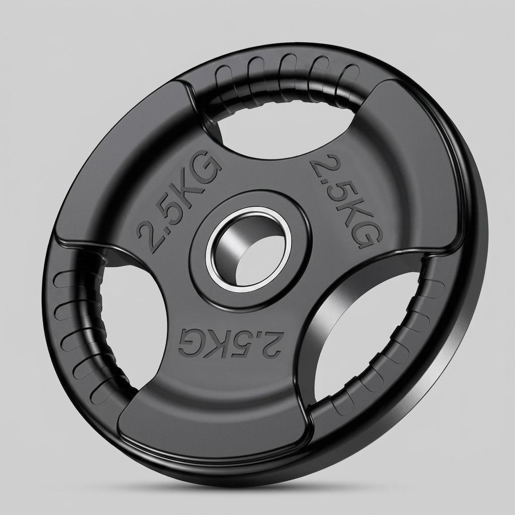 Rubber Olympic Tri-Grip Plates - view 2