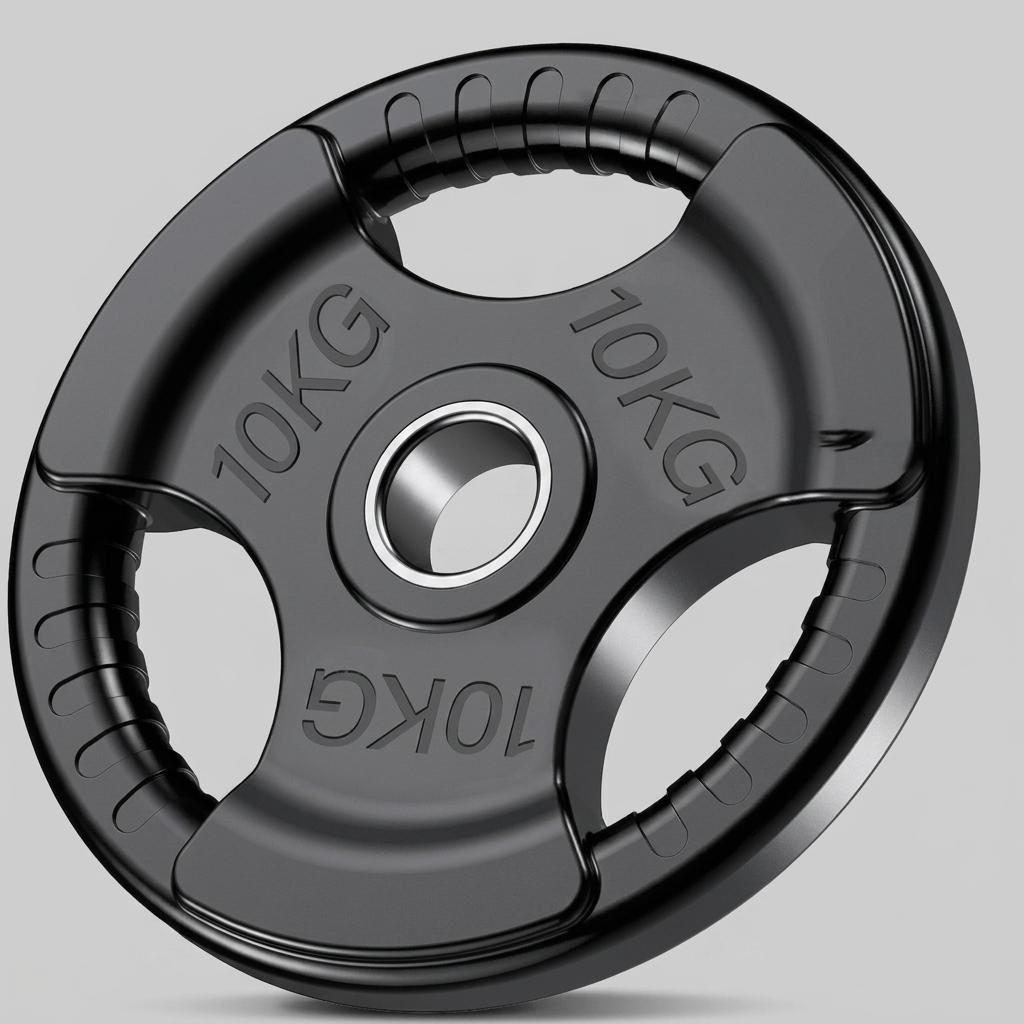 Rubber Olympic Tri-Grip Plates - view 4