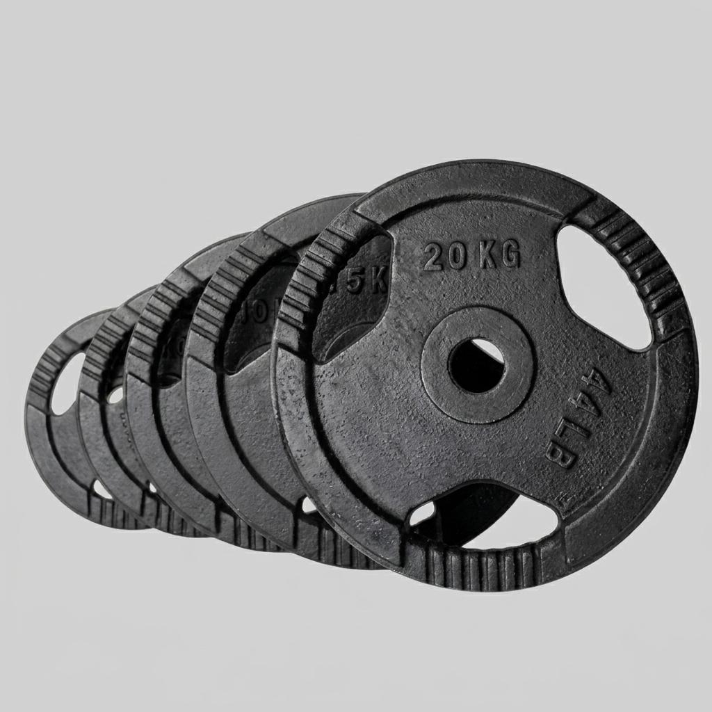 Cast Iron Olympic Tri-Grip Plates