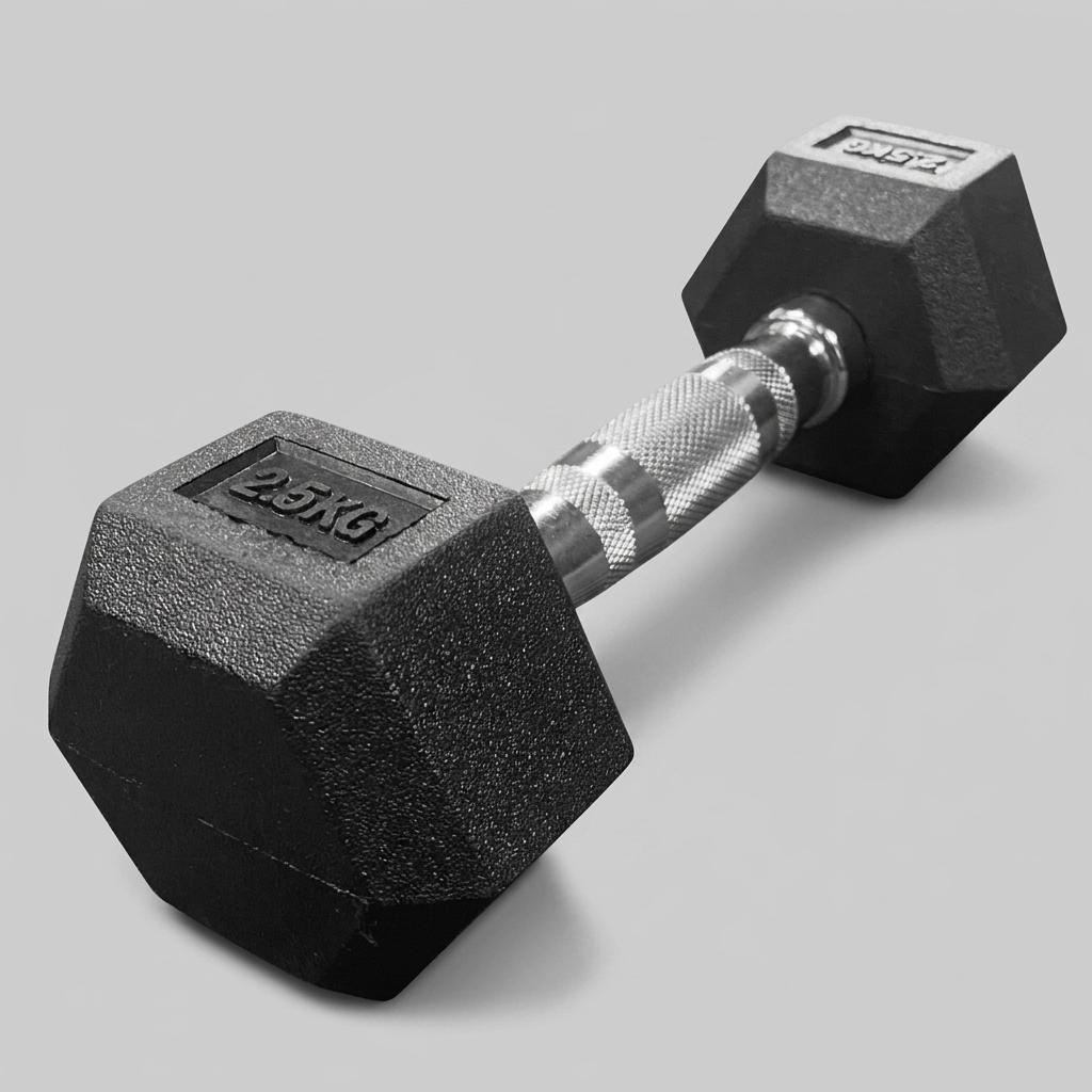 Rubber Hexagon Dumbbells - view 2