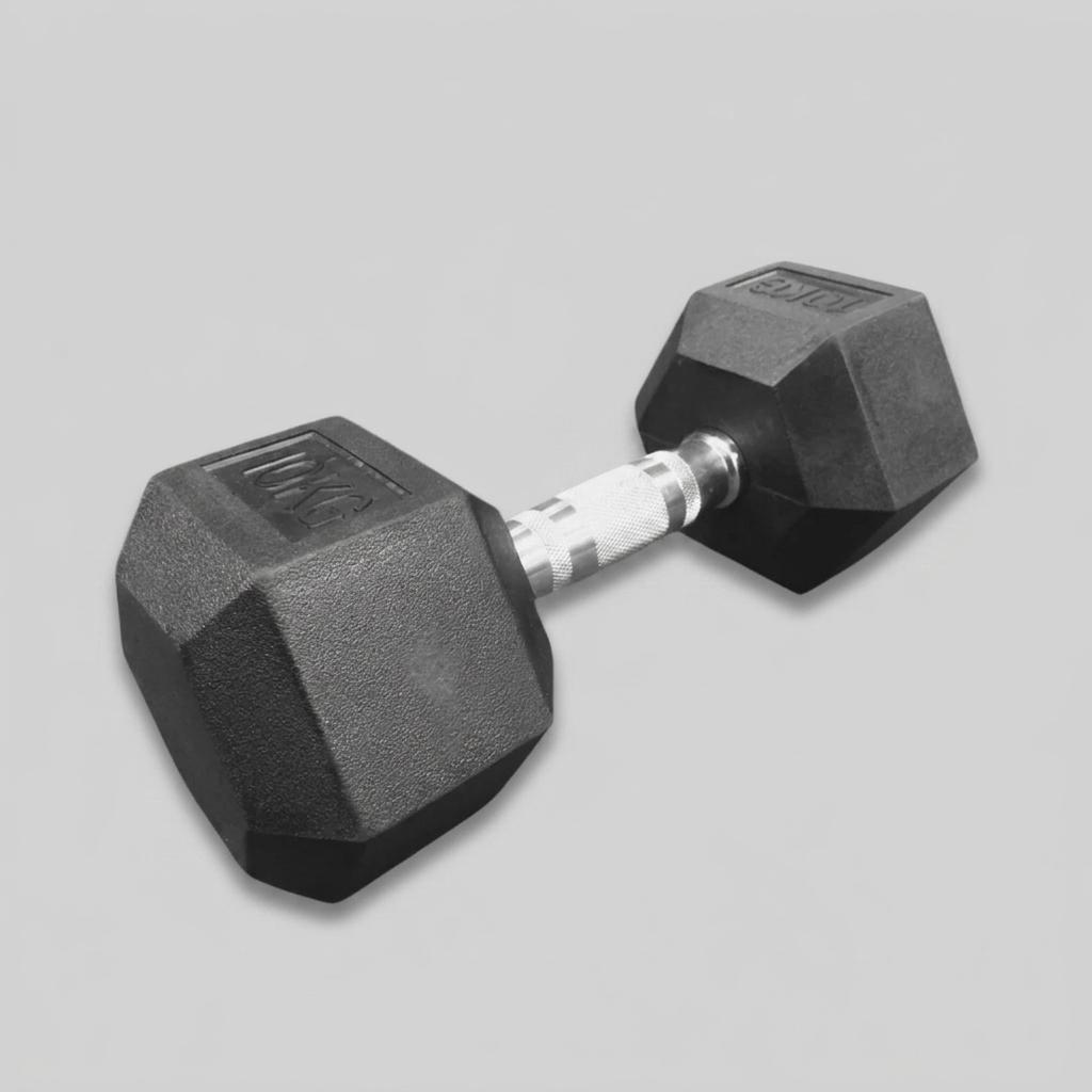 Rubber Hexagon Dumbbells - view 5