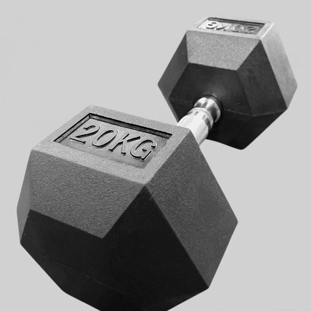 Rubber Hexagon Dumbbells - view 9